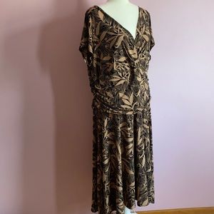 London Times dress plus size 18W with floral print used very good condition